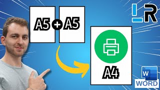 How to print 2 A5 pages on 1 A4 sheet ✅ 1 MINUTE [upl. by Asha828]