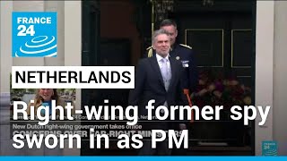 Rightwing former spy chief Dick Schoof sworn in as Dutch PM • FRANCE 24 English [upl. by Accissej223]