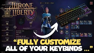 Throne And Liberty USE THESE KEYBINDS AND SETTINGS FOR A BETTER EXPERIENCE  BEGINNER GUIDE [upl. by Zebulen]