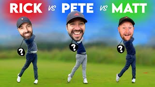 WE SWAP GOLF CLUBS 9 Hole Special  Rick Shiels vs Matt Fryer vs Peter Finch [upl. by Anyrb]