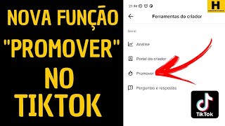 Nova Função Como quotPROMOVERquot Vídeo no TIKTOK No seu PARECEU [upl. by Eelyma]