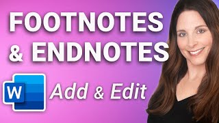 Footnotes in Word  Insert Customize Convert amp Delete Footnotes and Endnotes  StepByStep [upl. by Ardnaeel348]