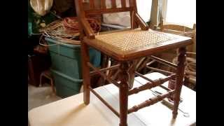 Chair Caning Tips  Weaving at correct table height [upl. by Zerimar]