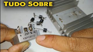 Tudo Sobre Diodo 6A10 e Ponte Kbpc 5010 na Retificação do Carregador de Bateria ou Fonte Caseira [upl. by Allevon534]