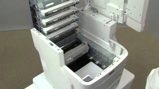 MC780 How to remove jammed paper from Transfer belt unit [upl. by Lianna]