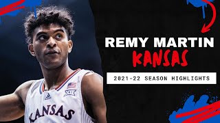 Remy Martin 202122 Kansas Jayhawks Highlights [upl. by Iaoh212]