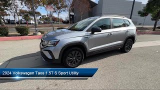 2024 Volkswagen Taos 15T S Sport Utility City of Industry Riverside Irvine Anaheim Santa Monica [upl. by Northway]