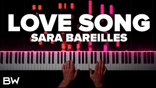 Love Song  Sara Bareilles  Piano Cover by Brennan Wieland [upl. by Atiuqad]