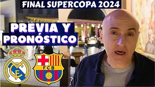 REAL MADRIDBARCELONA FINAL SUPERCOPA 2024 PREVIA Y PRONÓSTICO CLAVES Y PERSONAJES [upl. by Ayat]