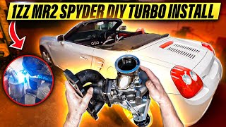 Part 1 Toyota MR2 Spyder 1ZZ Turbo Cheap DIY Conversion Apexi PFC [upl. by Aicilas953]