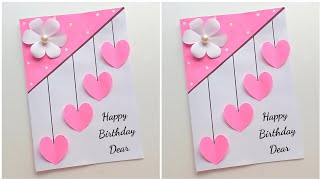 Beautiful Birthday Card Making ❤️  How to make bestfriend birthday card  greeting card idea 2024 [upl. by Greyson351]