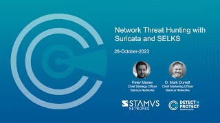 WEBINAR Network Threat Hunting with Suricata and SELKS [upl. by Alba]