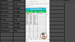 Contact function in excel  exceltech computerknowledge excel education excellife exceltips [upl. by Akered]