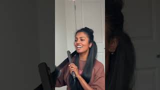 key is to use a brush under the straightener hairtutorial straighteninghair hairstyletutorial [upl. by Auj]