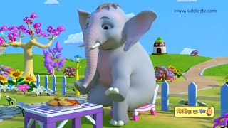 Hathi Raja Kahan Chale  हाथी राजा कहाँ चले  hindi rhyme  hindi baby songs  kiddiestv hindi [upl. by Lebyram]