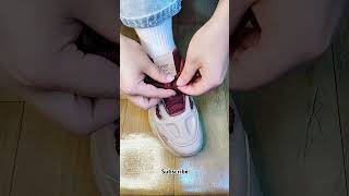 Sneaker Tying Techniques 2024 youtubeshorts [upl. by Oakleil87]