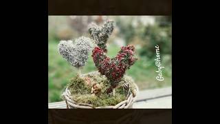 Herzen aus Heide und Stacheldrahtpflanze easy einfach diy tutorial nature tutorial [upl. by Adnimra]