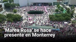 Marea Rosa se hace presente en Monterrey [upl. by Volnay35]