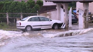 Orages en Normandie inondations à BreteuilsurIton [upl. by Nenerb]