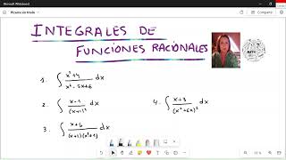 INTEGRALES DE FUNCIONES RACIONALES [upl. by Nahama865]