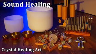 Sound Healing  Koshi Chimes Crystal Singing Bowls and Tuning Forks [upl. by Honey]