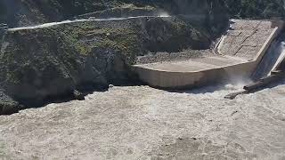 Spillway opening and Undersluice discharge [upl. by Purity]