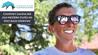 Courtney Dauwalter 2023 Western States 100 Champion Interview [upl. by Hailey]