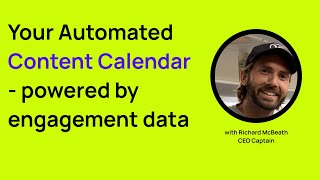 Your Automated Content Calendar  powered by engagement data [upl. by Seidule207]