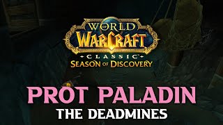 Season of Discovery Prot Paladin Deadmines Full Dungeon [upl. by Acinomad]