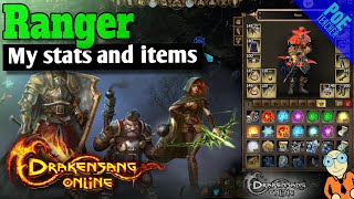 Drakensang Online► My stats and items  Ranger in DSO 2022 [upl. by Eivi]