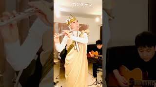 ガンダーラ② Gandhara ゴダイゴ（GODIEGO ）MISAO FLUTE 波戸崎操 with cello guitar and dram 西遊記 エンディング曲 shorts [upl. by Brandt794]