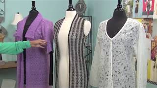 How to Sew a French Seam on Chiffon amp Patternhack Sheath Dress into a Duster Vest Sweater [upl. by Rozek]