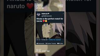 Hinata is perfect match for naruto❤️😊 anime 4k naruto hinatalove [upl. by Laundes894]