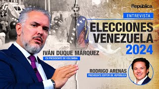 Entrevista con Iván Duque expresidente de Colombia elecciones en Venezuela [upl. by Hizar649]