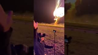 Mesmerizing Pyrotechnic Drone Show An Explosive Experience from Below exploredrone aerialdisplay [upl. by Neelrihs297]