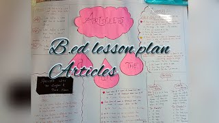 Bed final lesson plan  English Articles  Model  lesson plan English [upl. by Acinnej203]