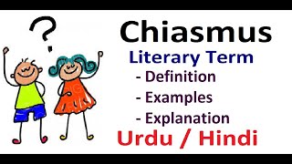 What is Chiasmus Literary Device Explain in Hindi  Urdu [upl. by Arreyt]