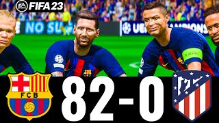 FIFA 23  MESSI RONALDO MBAPPE NEYMAR ALL STARS  FC BARCELONA 820 ATLETICO MADRID  UCL FINAL [upl. by Iruy95]