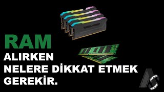 RAM Alırken nelere dikkat etmek gerek [upl. by Aihsined]