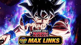 THE BEST EZA IN DOKKAN LEVEL 10 LINKS 100 EZA LR STR UI GOKU DBZ Dokkan Battle [upl. by Ecnadnac]