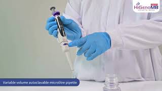 Q4Pet Autoclavable Micropipette  MBLA009 [upl. by Horatio]