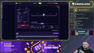 BEN PHILLIPS LIVE ON ROOBET  CODE SORRYBRO  30000 [upl. by Annotahs]