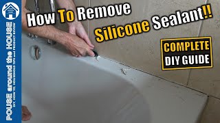 How to remove silicone sealant DIY guide Removing old sealant beginners guide Silicone removal [upl. by Ellehcsor]