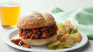 How to Make Rachaels Super Sloppy Joes  Food Network [upl. by Hahsi206]