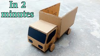 How To Make Mini RC Tipper Truck From Cardboard  Very Simple  The Crafts Crew [upl. by Daffie]