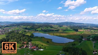 6K  SUMMER  SWITZERLAND  Canton of Zürich  Drone Footage [upl. by Arramas74]