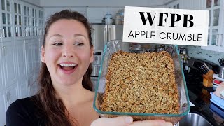 Refined Sugar Free Healthy Vegan WFPB Apple Crumble [upl. by Schertz942]