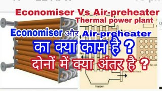 power plant economiser and air preheaterworking of economizer and air preheater in hindi [upl. by Opportina]