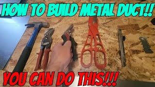 You too can make professional sheet metal fittings Step by step instructions HVAC training [upl. by Kalie319]