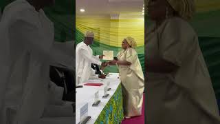 Governor SanwoOlu swears in Olufunke Rekiya Hassan as Onigbongbo LCDA Chairman [upl. by Towne]